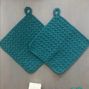 Handmade Crochet Pot Holders - 100% Cotton - Made by me!